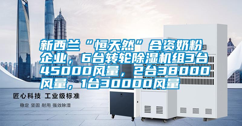新西蘭“恒天然”合資奶粉企業(yè)，6臺轉(zhuǎn)輪除濕機組3臺45000風量，2臺38000風量，1臺30000風量