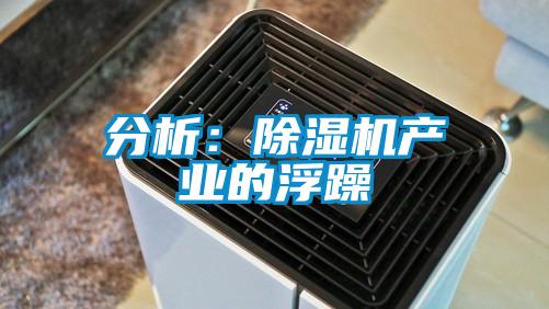 分析:除濕機產業的浮躁