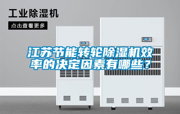 江蘇節能轉輪除濕機效率的決定因素有哪些？