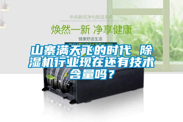 山寨滿天飛的時代 除濕機行業現在還有技術含量嗎？