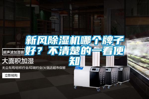 新風除濕機哪個牌子好？不清楚的一看便知