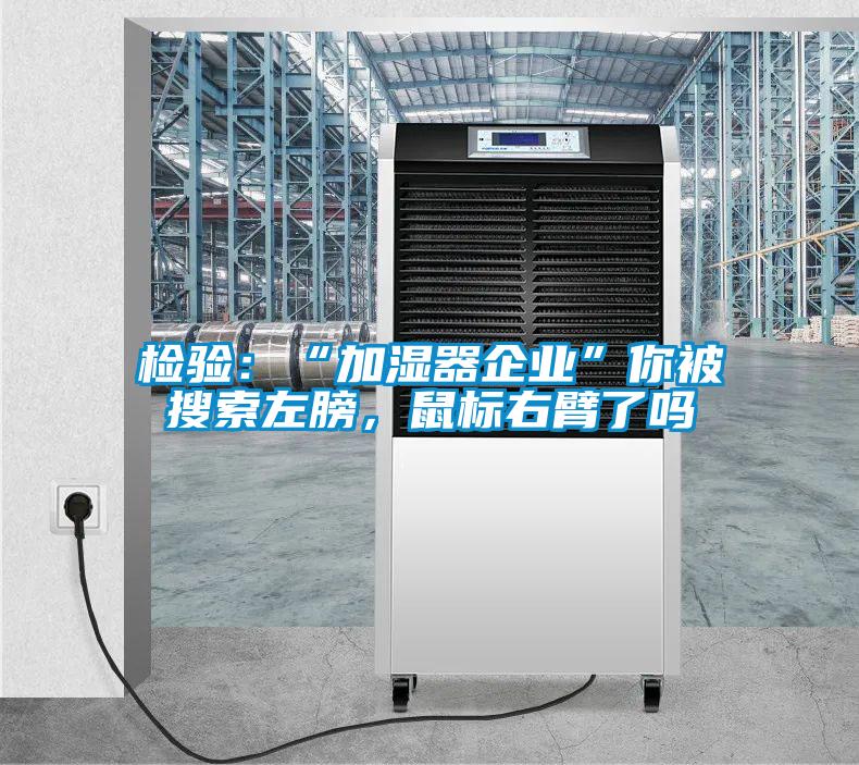 檢驗：“加濕器企業”你被搜索左膀，鼠標右臂了嗎