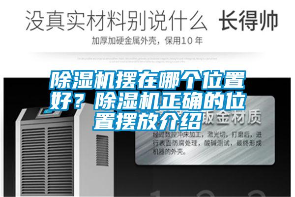 除濕機擺在哪個位置好？除濕機正確的位置擺放介紹