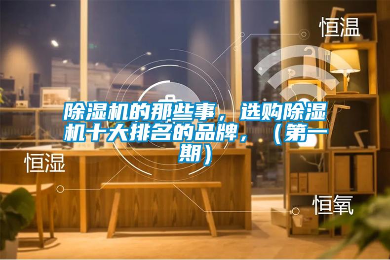 除濕機(jī)的那些事，選購除濕機(jī)十大排名的品牌，（第一期）