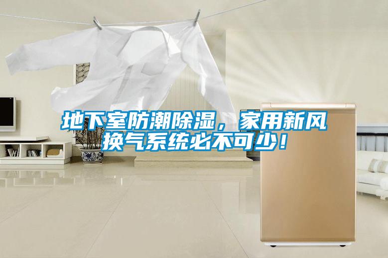 地下室防潮除濕，家用新風(fēng)換氣系統(tǒng)必不可少！