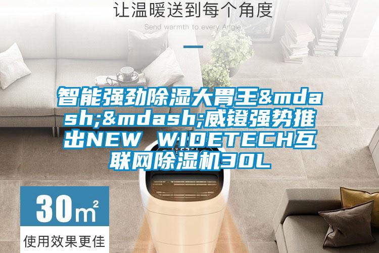 智能強勁除濕大胃王&mdash;&mdash;威鐙強勢推出NEW WIDETECH互聯(lián)網(wǎng)除濕機30L