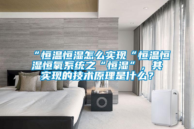 “恒溫恒濕怎么實現“恒溫恒濕恒氧系統之“恒濕”，其實現的技術原理是什么？