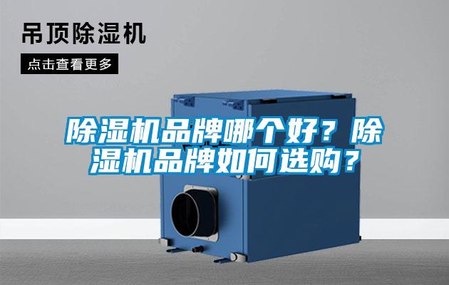 除濕機品牌哪個好？除濕機品牌如何選購？
