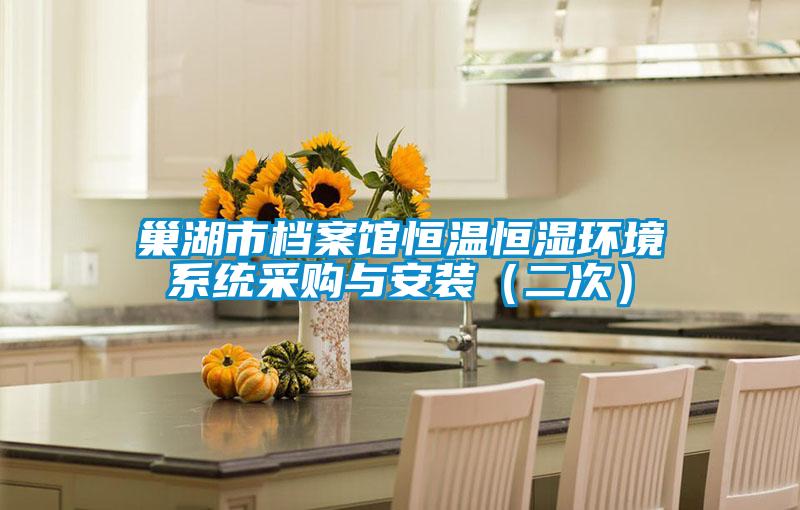 巢湖市檔案館恒溫恒濕環(huán)境系統(tǒng)采購與安裝(二次)