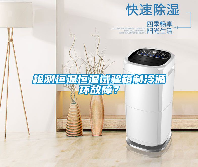 檢測恒溫恒濕試驗箱制冷循環故障？