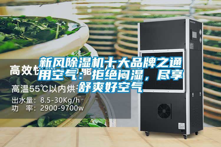 新風除濕機十大品牌之通用空氣:拒絕悶濕,盡享舒爽好空氣